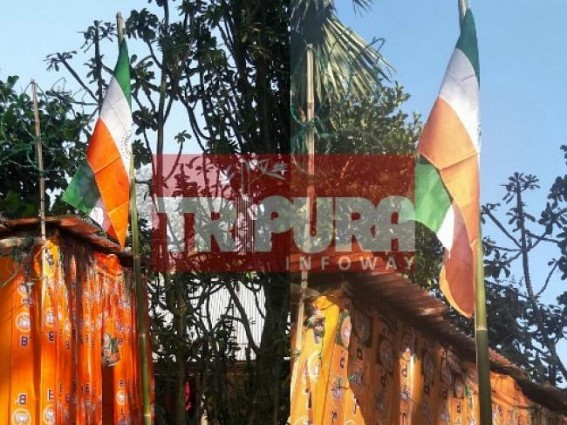 BJP raises inverted national flag at Udaipur